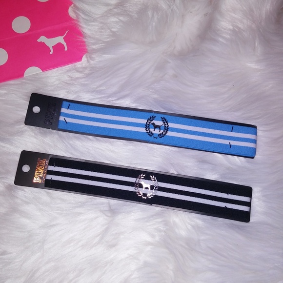 Set of 2 Victoria Secret PINK‎ Headbands - Picture 1 of 5